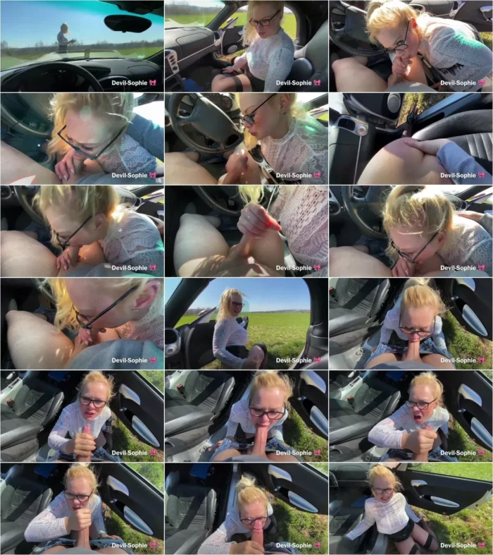 devil-sophie - Business BRILLEN Bitch - Car DEEPTHROAT 911 - Spritz mir meine Glaser voll [FullHD 1080p] (MDH)