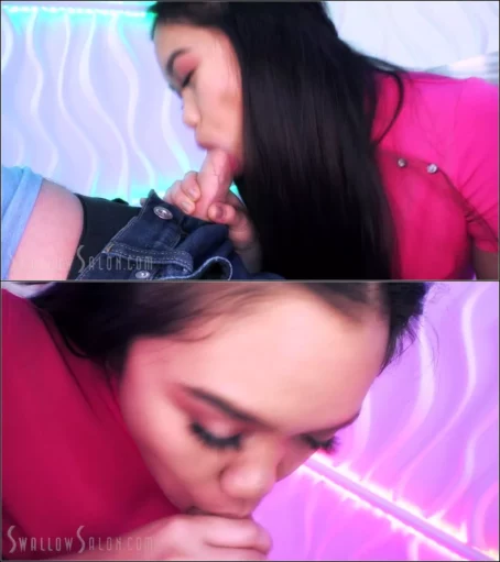Kaylani Kao - Swallow Sal0n Welcomes Kaylani Kao For a Blowjob and Cum Swallow (14.02.2020) [FullHD 1080p] (Swallow)