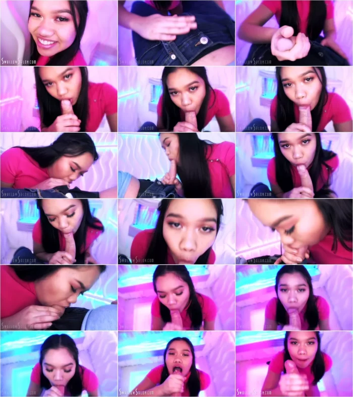 Kaylani Kao - Swallow Sal0n Welcomes Kaylani Kao For a Blowjob and Cum Swallow (14.02.2020) [FullHD 1080p] (Swallow)