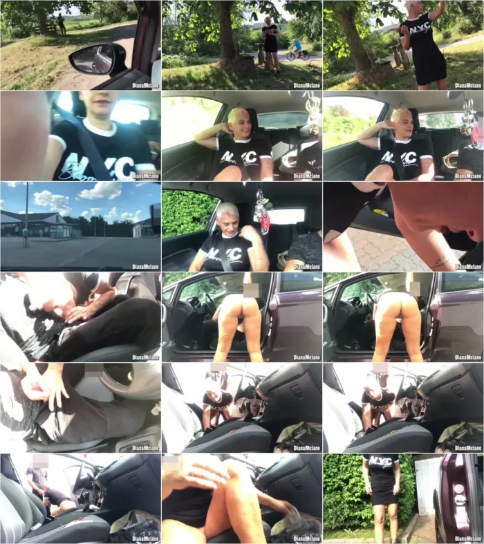 DianaMelano - Spontaner Public Fick mit reichlich Sperma - Parkplatzsex [FullHD 1080p] (MDH)