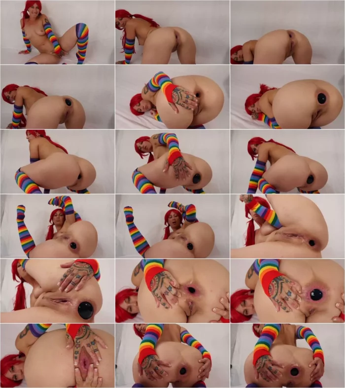 Badlittlegrrl - The big blue ball 4K [UltraHD/4K 2160p] (Dildo)