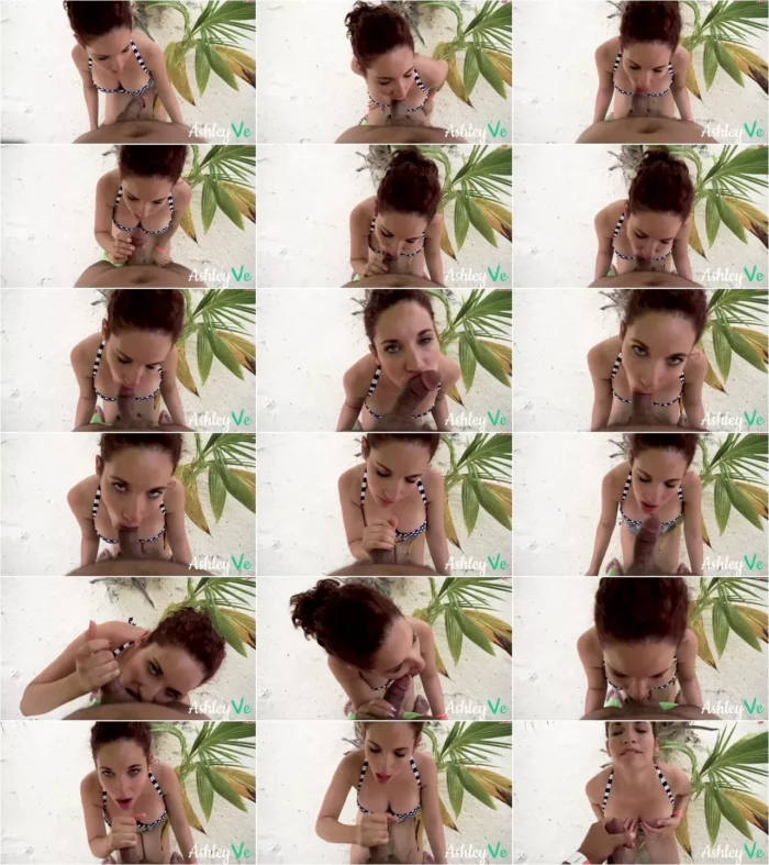 AshleyVe_ - Public Beach Bikini Blowjob [HD 720p] (MDH)