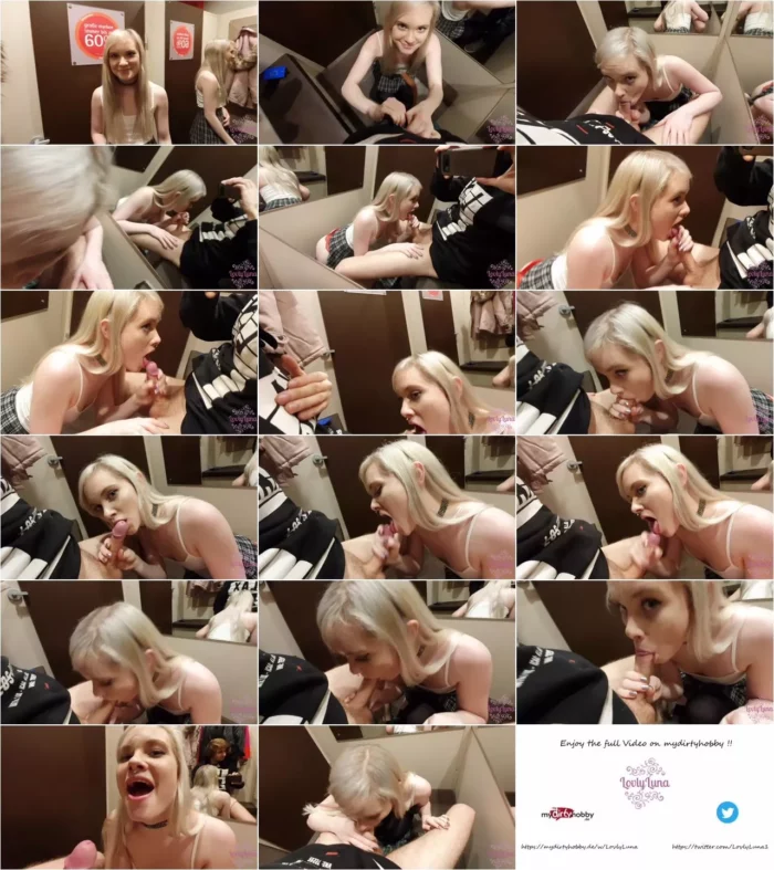 LovlyLuna - Dreister Blowjob in der Umkleidekabine [FullHD 1080p] (MDH)