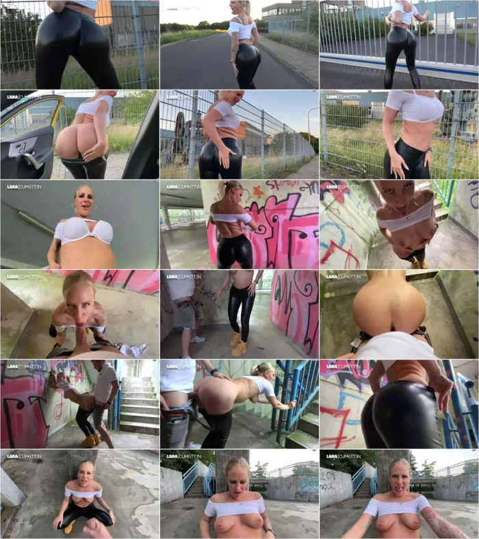 Lara-CumKitten - BUBBLE BUTT Hobbyhure - In Leggings von der Strasse gefickt (16.08.2020) [FullHD 1080p] (MDH)
