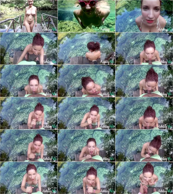 AshleyVe - Naturlicher Pool Blowjob [HD 720p] (MDH)