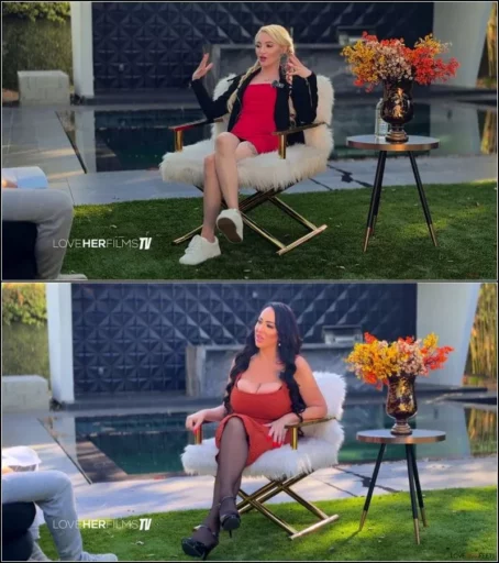 Kristine Kiss, Lola Fae - 2025-04-25 - Behind the Scenes - Massive And Tiny Tits [FullHD 1080p] (Big Tits)