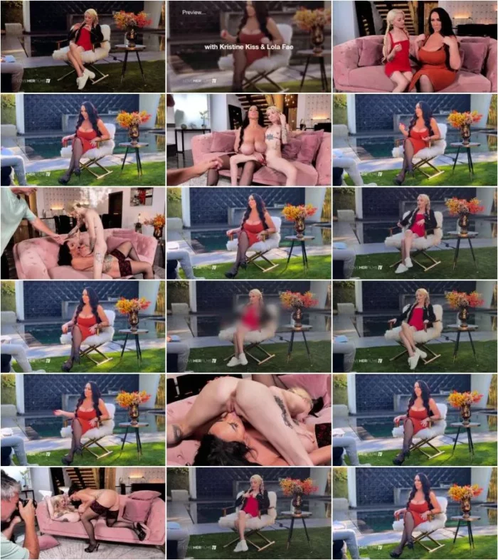 Kristine Kiss, Lola Fae - 2025-04-25 - Behind the Scenes - Massive And Tiny Tits [FullHD 1080p] (Big Tits)