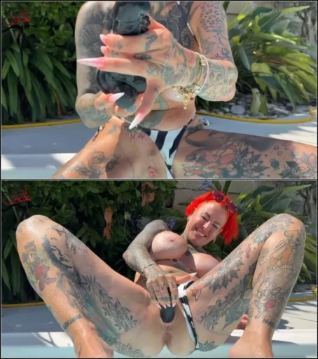 Cat-Coxx - Perverse creamy Fotze am Pool - Solo Action inklusive geiler Spritz Countdown [FullHD 1080p] (MDH)