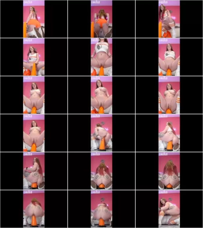 Marie Kaleida - Marie devours a Traffic Cone 25.04.2025 [FullHD 1080p] (Sicflics)