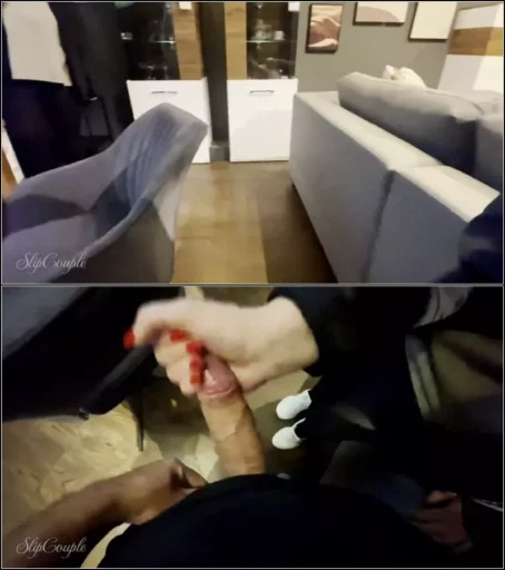 slipcoupleofficial - Handjob im mobelhaus riskant und verruckter cumshot [FullHD 1080p] (MDH)