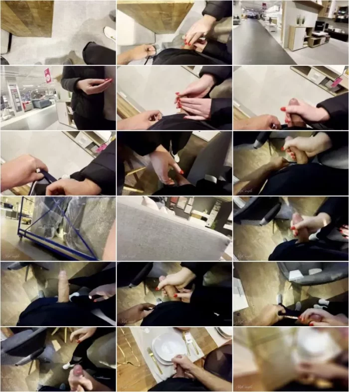 slipcoupleofficial - Handjob im mobelhaus riskant und verruckter cumshot [FullHD 1080p] (MDH)