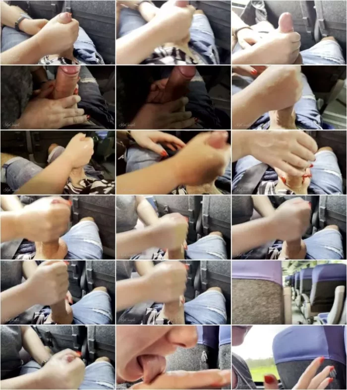 slipcoupleofficial - Riskanten Handjob in einem Reisebus - Hoffe, dass uns niemand gesehen hat [FullHD 1080p] (MDH)