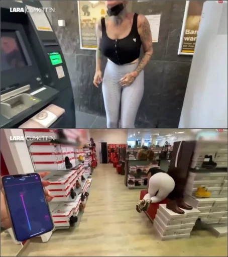 Lara-CumKitten - Ferngesteuert durch die City per App zum Dauer Orgasmus [FullHD 1080p] (MDH)