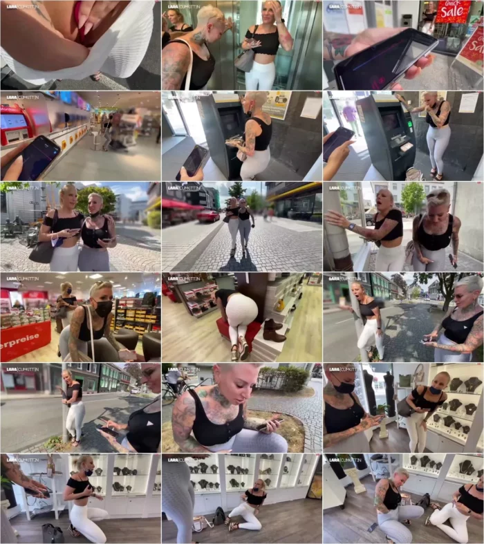 Lara-CumKitten - Ferngesteuert durch die City per App zum Dauer Orgasmus [FullHD 1080p] (MDH)