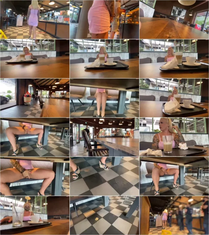 devil-sophie - Heftig & versaut im Cafe gespritzt - Dreist vor der Poli [FullHD 1080p] (MDH)
