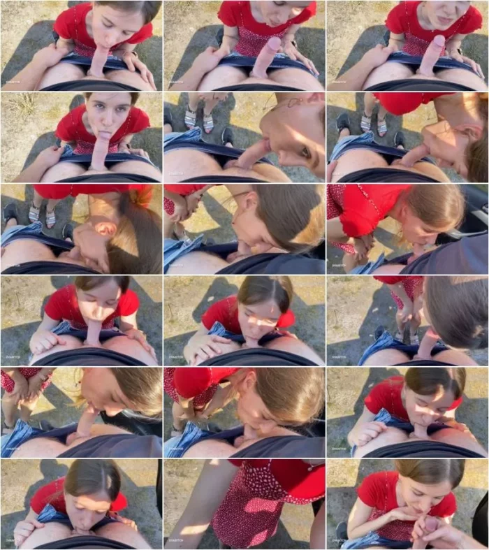 Dvabitch - Outdoor POV blowjob, Gesichtsbesamung draussen [FullHD 1080p] (MDH)