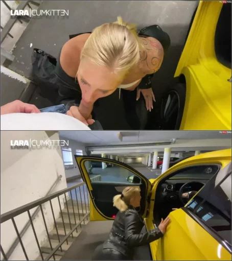 Lara-CumKitten - Public Fick im Parkhaus - XXXXL Cumshot mit BubbleButt Spermawalk [FullHD 1080p] (MDH)