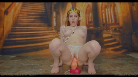 Lana Rain - Princess Zelda Meets Her New King (05.10.2020) [UltraHD/4K 2160p] (Dildo)