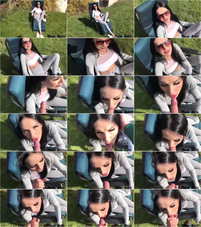 Maja-Bach - Mein 1. Outdoor Smoking Blowjob mit dem Nachbarn [HD 720p] (MDH)