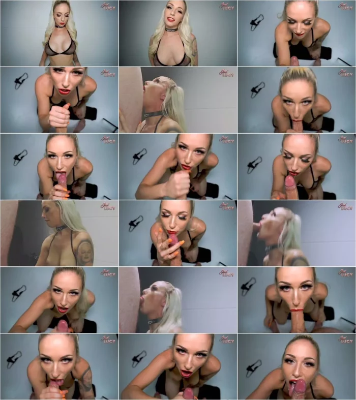 JustLucy - Blowjobqueen emties Big Dick while riding Dildo and Huge Facial [FullHD 1080p] (MDH)
