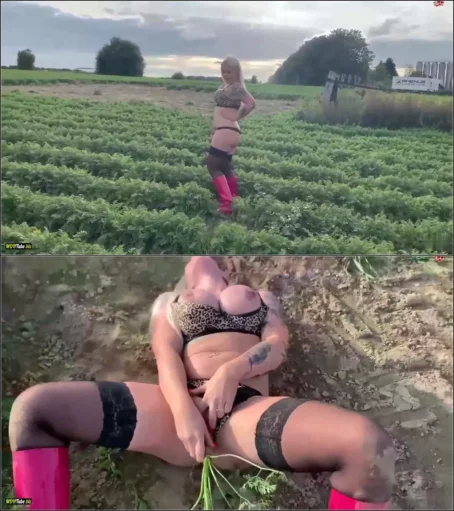 devil-sophie - Fucks Bunny - Perverse Feldbefriedigung mit Mohrrube und Gummistiefel [HD 720p] (MDH)