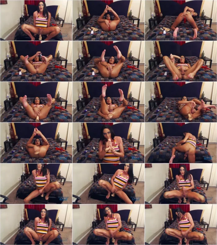 Mandy Mayhem  - big white cock solo [FullHD 1080p] (TSMandyMayhem)
