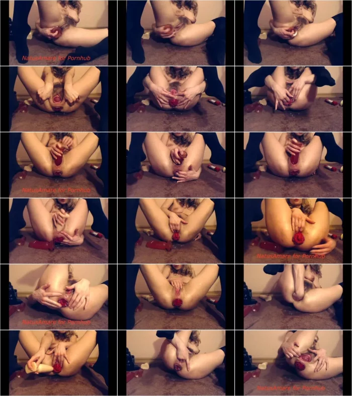 NatusAmare  - Petite Blonde Fucks her Anal Prolapse with Fingers and Toys [FullHD 1080p] (Anal Fisting)