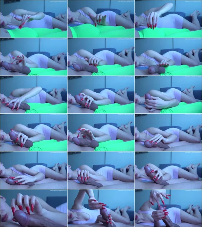 HOMEMADE HANDJOB -  Long Nail Play With Cock And Peehole [FullHD 1080p] (Handjob)