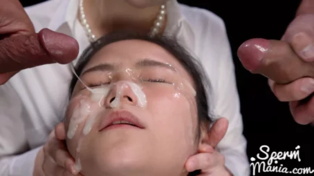 Miku Aida, An Hayase - Miku Aida & An Hayase's Sticky Bukkake Facial (12.02.2021) [FullHD 1080p] (Bukkake)