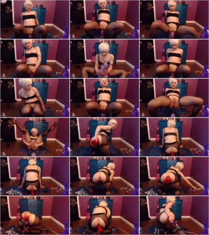 Vixenmoon - Anal Prolapse Extreme Pussy Training With Hyper Huge Dildo  [HD 720p] (Dildo)