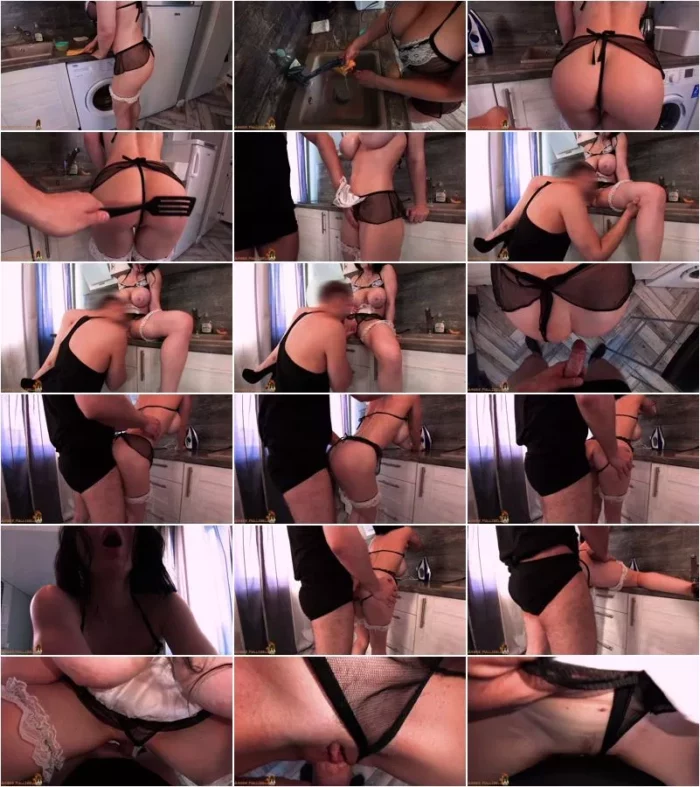 Amber_Hallibell - Cute Maid Fucked For Bad Job - Homemade [FullHD 1080p] (Dildo)
