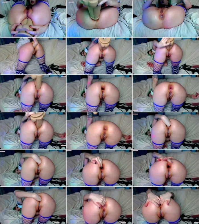 CottonTail Monroe - doble anal gape fist farts [FullHD 1080p] (Dildo)