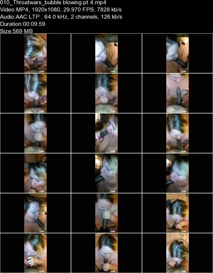 Throatwars - SiteRip 62 Clips [FullHD 1080p] (Interracial)