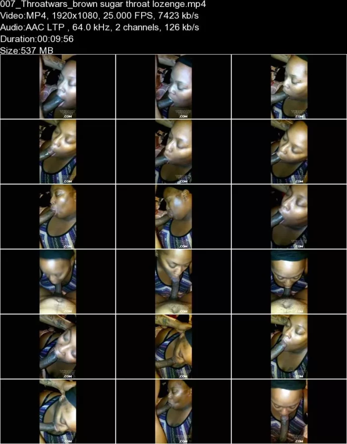 Throatwars - SiteRip 62 Clips [FullHD 1080p] (Interracial)