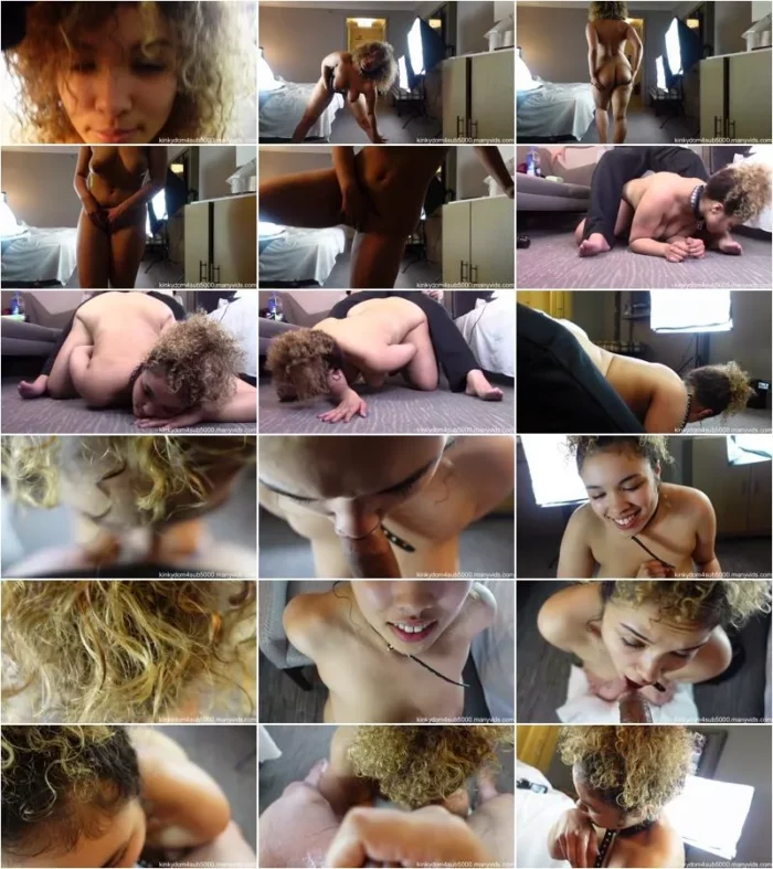 Kinkydom4sub5000 - Curvy Teen Worships On Her Knees 1 [HD 720p] (Teen)