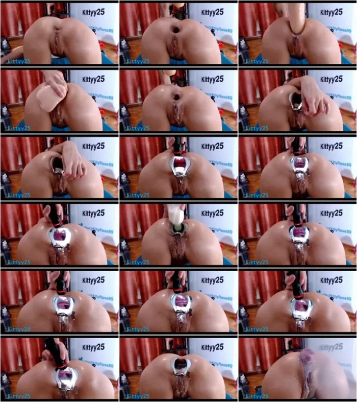 kittyy25  - Speculum anal and MILK, air (25.07.2021) [HD 720p] (Dildo)