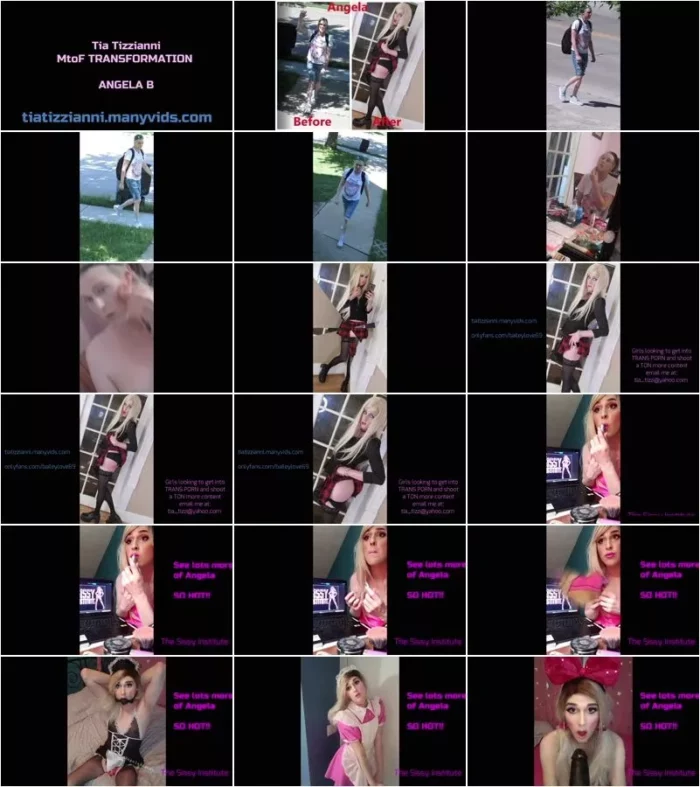 Tia Tizzianni - SiSSY TRANSFORMATION MtoF of Angela B [FullHD 1080p] (Trans)