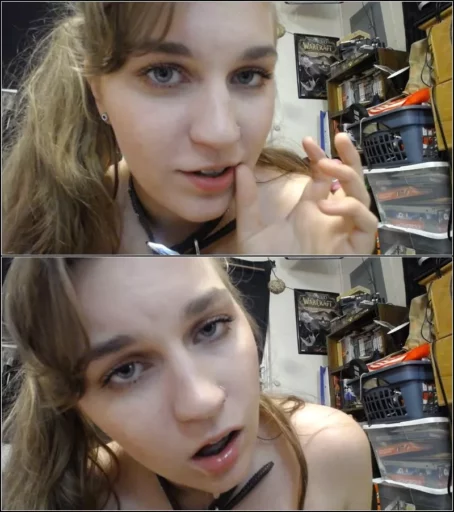 jaybbgirl - Baby Girl Sucks Her Thumb And Drools [FullHD 1080p] (Dildo)
