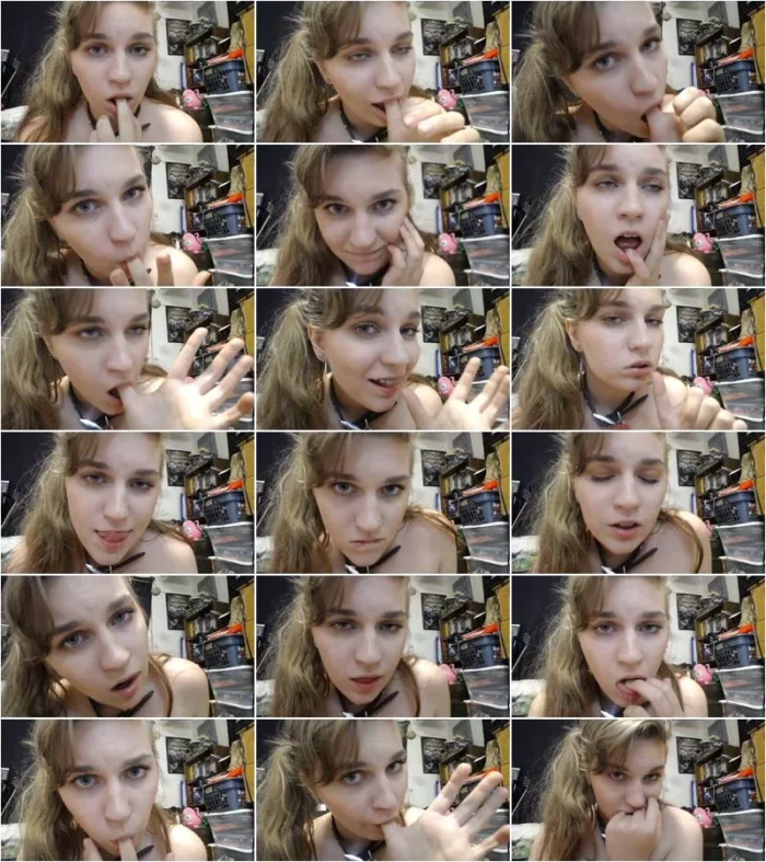 jaybbgirl - Baby Girl Sucks Her Thumb And Drools [FullHD 1080p] (Dildo)