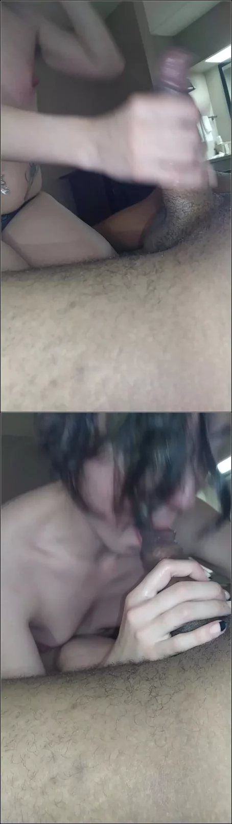 wifenxtdor - slut wife sucks a BBC close up [UltraHD/2K 1920p] (Hotwife)