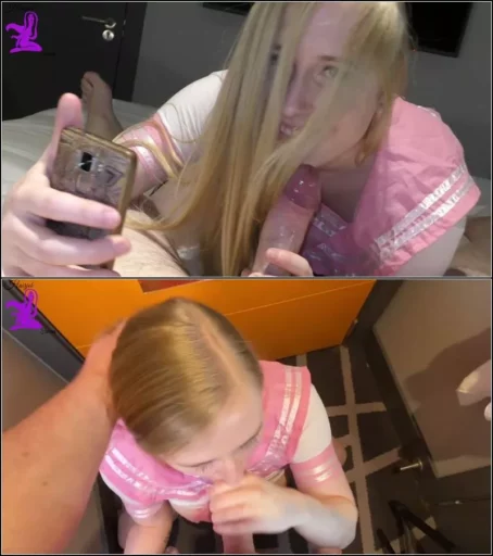 Hairjob Heaven - Satine Spark Selfie Hairjob and Facial [FullHD 1080p] (Blowjob)