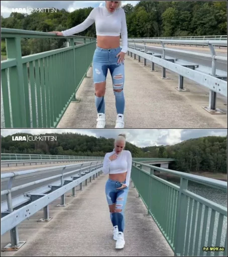 Lara-CumKitten - Public Jeans pss Walk - NS Flut bis in die Schuhe [FullHD 1080p] (MDH)