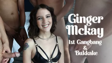 Ginger Mckay - Ginger Mckay's - 1st Gangbang & Bukkake (16.10.2021) [UltraHD/4K 2160p] (Bukkake)