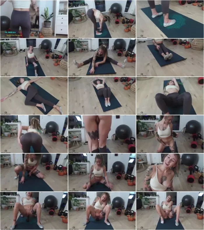 Julia-Juice - Usergeschenk - Mit Gymnastikschlappen XL BBC Dildo reiten [FullHD 1080p] (MDH)