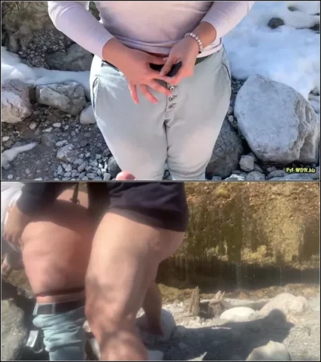 KimberlyCaprice - Outdoor Doggy gefickt mit Cumshot in den Mund [FullHD 1080p] (MDH)