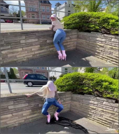 devil-sophie - Heftig und verdorben - Geil vor dem Strassenverlehramt in die Jeans eingenaesst [FullHD 1080p] (MDH)