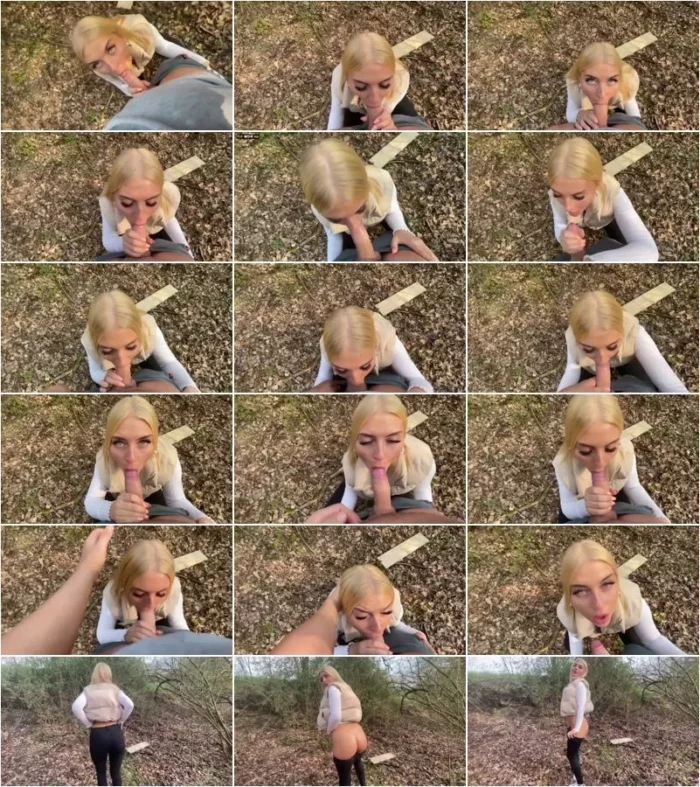 LiaEngel - OMG - Spontaner Blowjob am Waldwegrand - Ich schlucke alles [FullHD 1080p] (MDH)