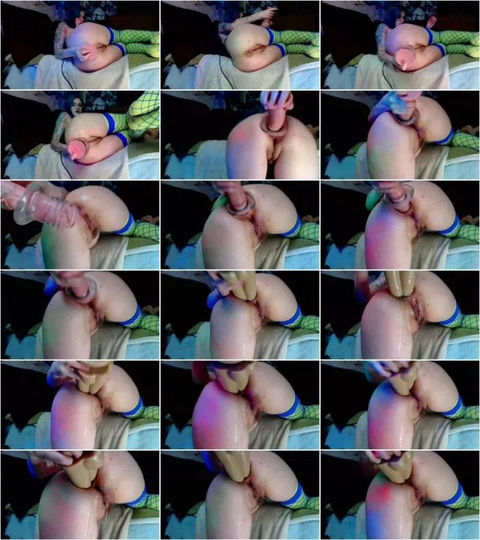 CottonTail Monroe - Insane Big Cock Doubleanal Gapes Farts [FullHD 1080p] (Dildo)