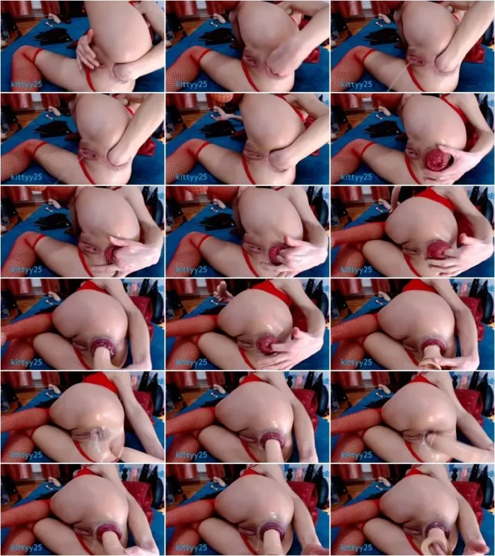 kittyy25 - fist anal, dildo fuck prolapse [HD 720p] (Dildo)