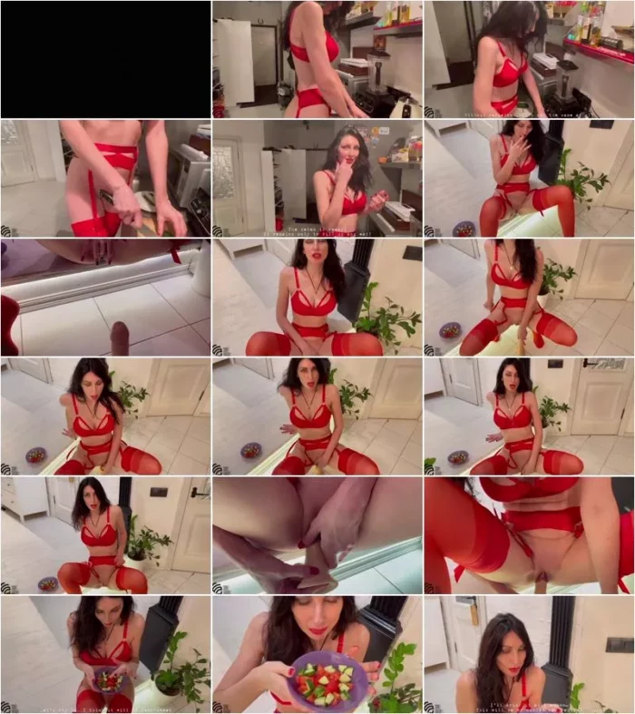 LizaVirgin - Squirt in the salad [UltraHD/2K 2158p] (MILF)